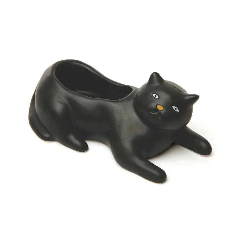 - Deodorizing cat litter tofu litterCosmo the Black Cat Planter