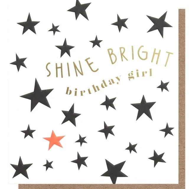 - Natural latex pet mattressCaroline Gardner Shine Bright Birthday Girl Card