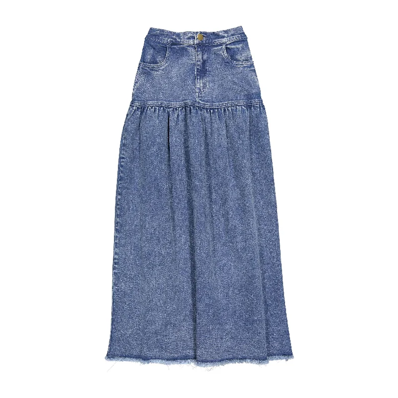 - Chinchilla cooling ice nest ceramic plateFYI Blue Denim Drop Waiste Skirt