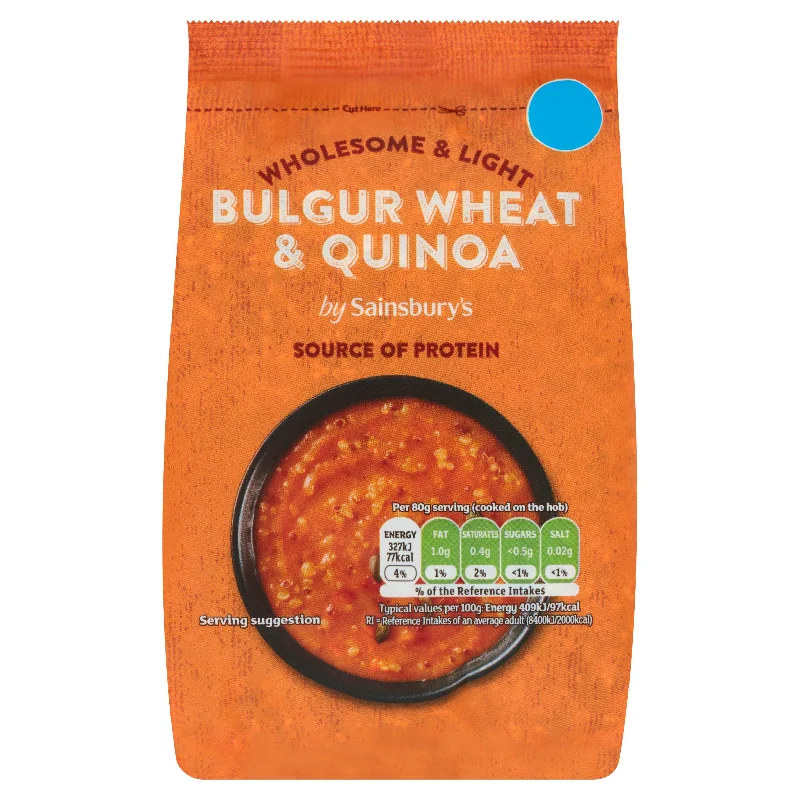 - Foldable and portable cat bagSainsbury's Bulgur Wheat & Quinoa 300g