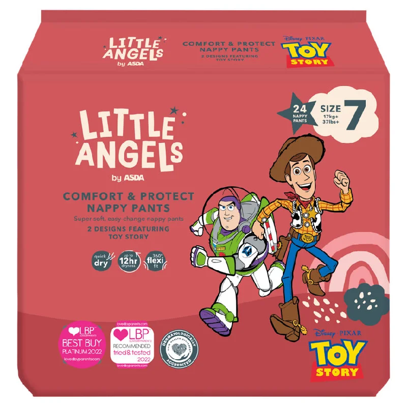 - ​​Pet toys under 10 yuanLITTLE ANGELS by ASDA Comfort & Protect Size 7 Disney 17kg+ 24 Nappy Pants