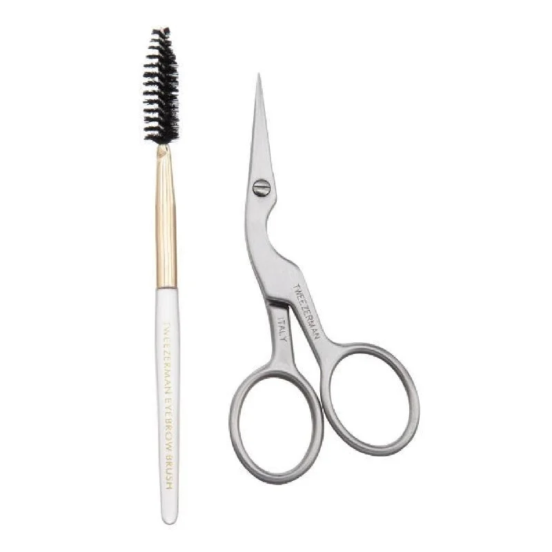 ---Tweezerman Brow Shaping Scissors and Brush #10083388