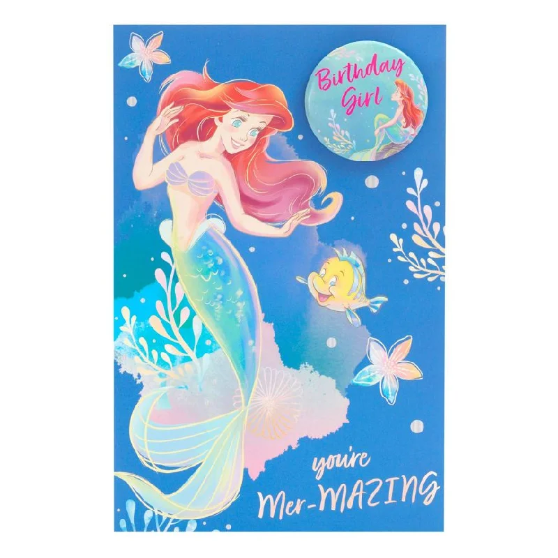 - Summer pet ice matDisney Little Mermaid Birthday Girl Card