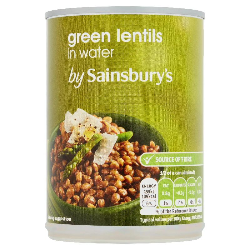 - Pet vitamin complex nutrition tabletsSainsbury's Green Lentils In Water 400g (265g*)