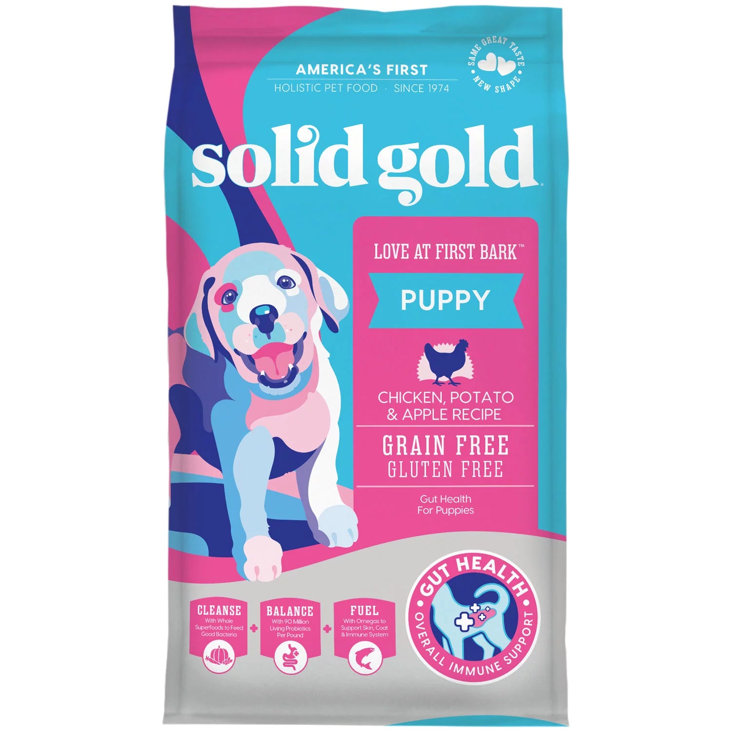 - Dog food nutritional analysisSolid Gold Love At First Bark Chicken, Potato & Apple Puppy Recipe Grain-Free Dry Dog Food