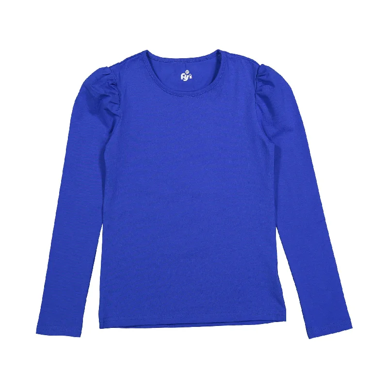 - Climbing pet constant temperature heating padFYI Royal Blue Puff Sleeve T-shirt