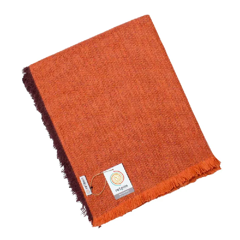 - Elderly dog ​​joint care mattressReSpiin Recycled Wool Throw - Rust Orange