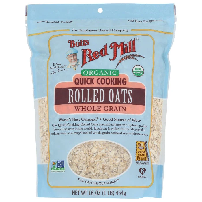 - Pet tear stain cleaning wipesBob's Red Mill - Oats Rolled Quick Cook Organic, 16 oz - Pack of 4