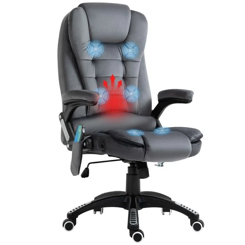 - Degradable pet feces bagVinsetto Massage Recliner Chair Heated Office Chair With Six Massage Points Velvet-Feel Fabric 360 Swivel Wheels Grey