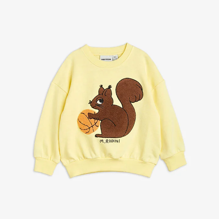 - Postoperative pet anti-licking Elizabethan collarMini Rodini Yellow Squirrel Chenille Embroidered Sweatshirt