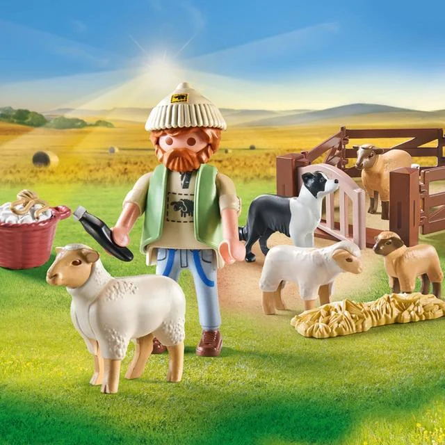 - Pet tear stain cleaning wipesPlaymobil  71444 Country Young Shepherd with Flock of Sheep