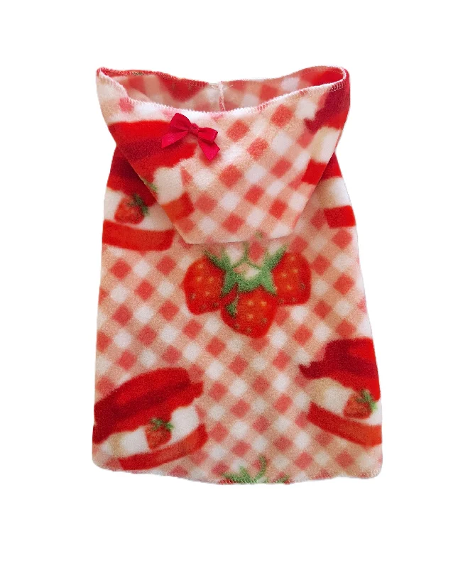 XX brand pet fashionStrawberry Jam Hoodie Dress