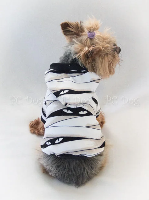 Pet cotton clothesHalloween Mummy Knit Hoodie