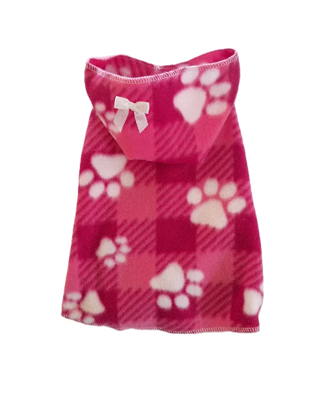 Classification by brand or style:Bright Pink Paw Hoodie Dress