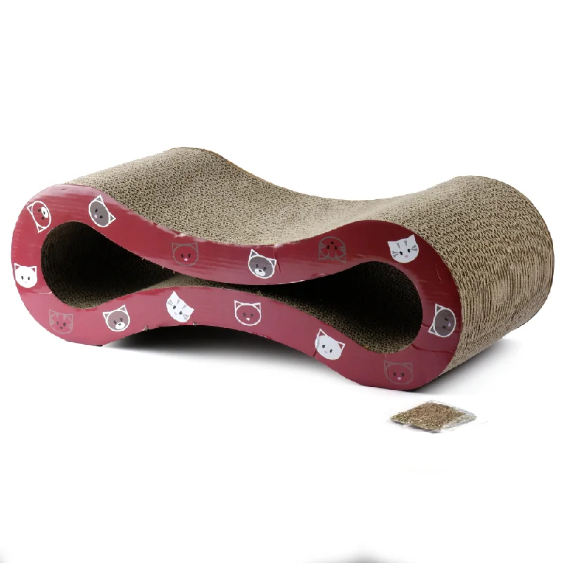 3. **Pet food bowl is anti-slip design**Trixie Mimi Wave Scratching Board for Cats (Wine Red)